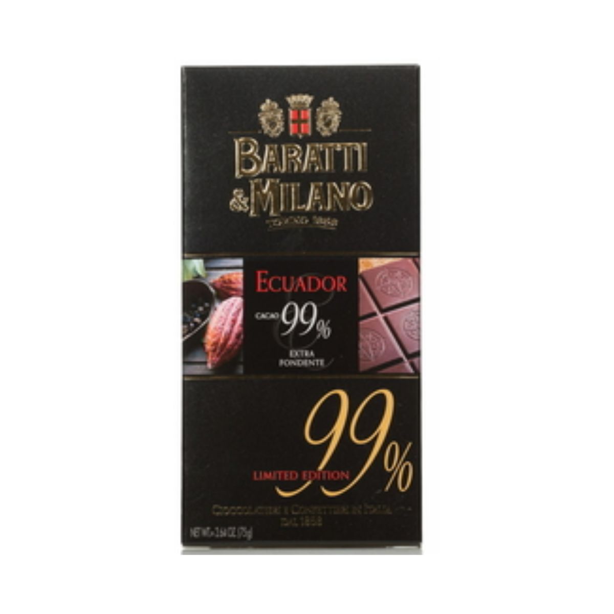 Tavoletta Cioccolato Fondente 70% con Caffè Arabica Baratti&Milano (2)