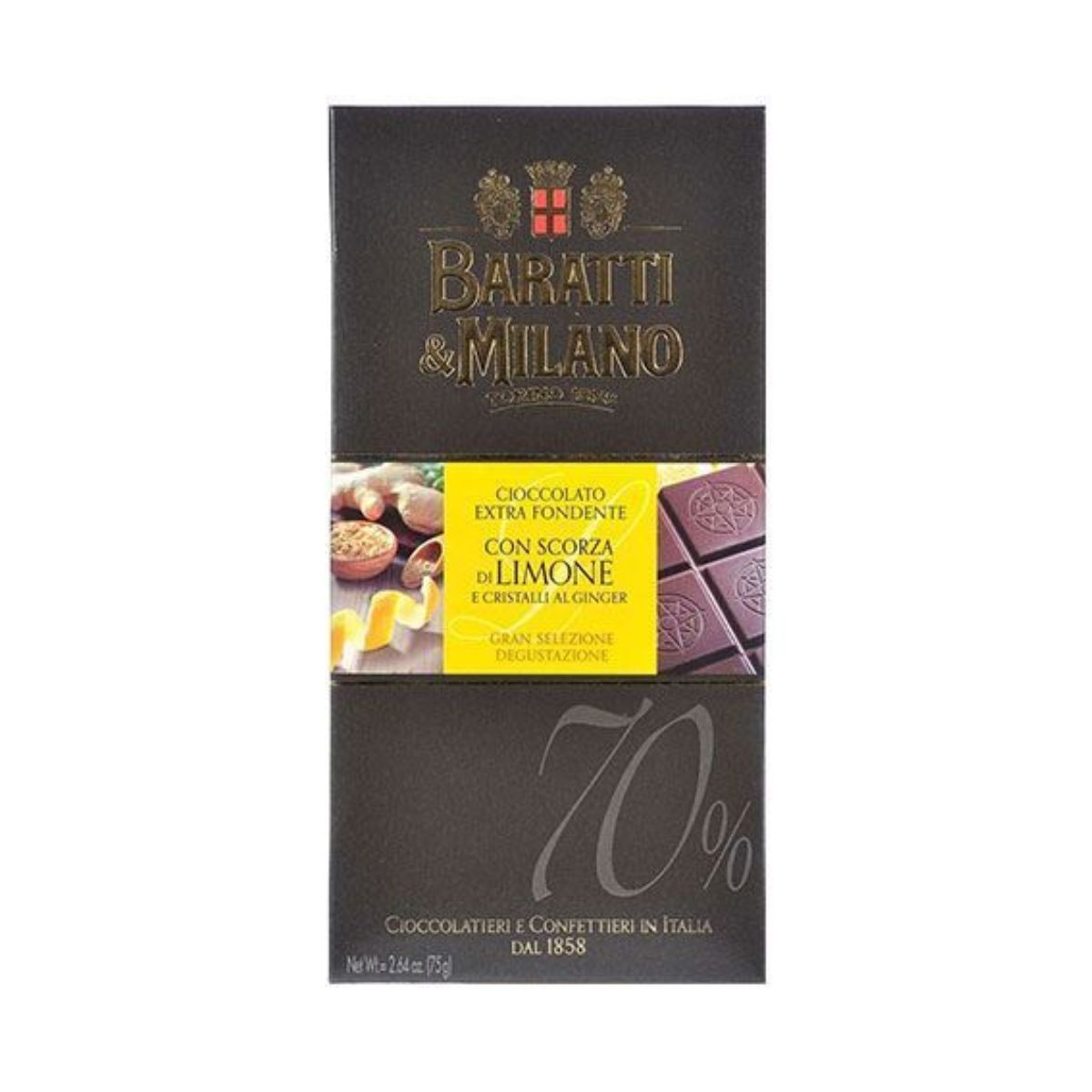 Tavoletta Cioccolato Fondente 70% con Caffè Arabica Baratti&Milano (3)